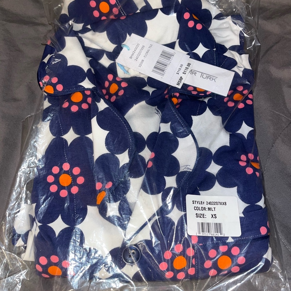 Mr. Turk Floral Navy and Pink PJ Set